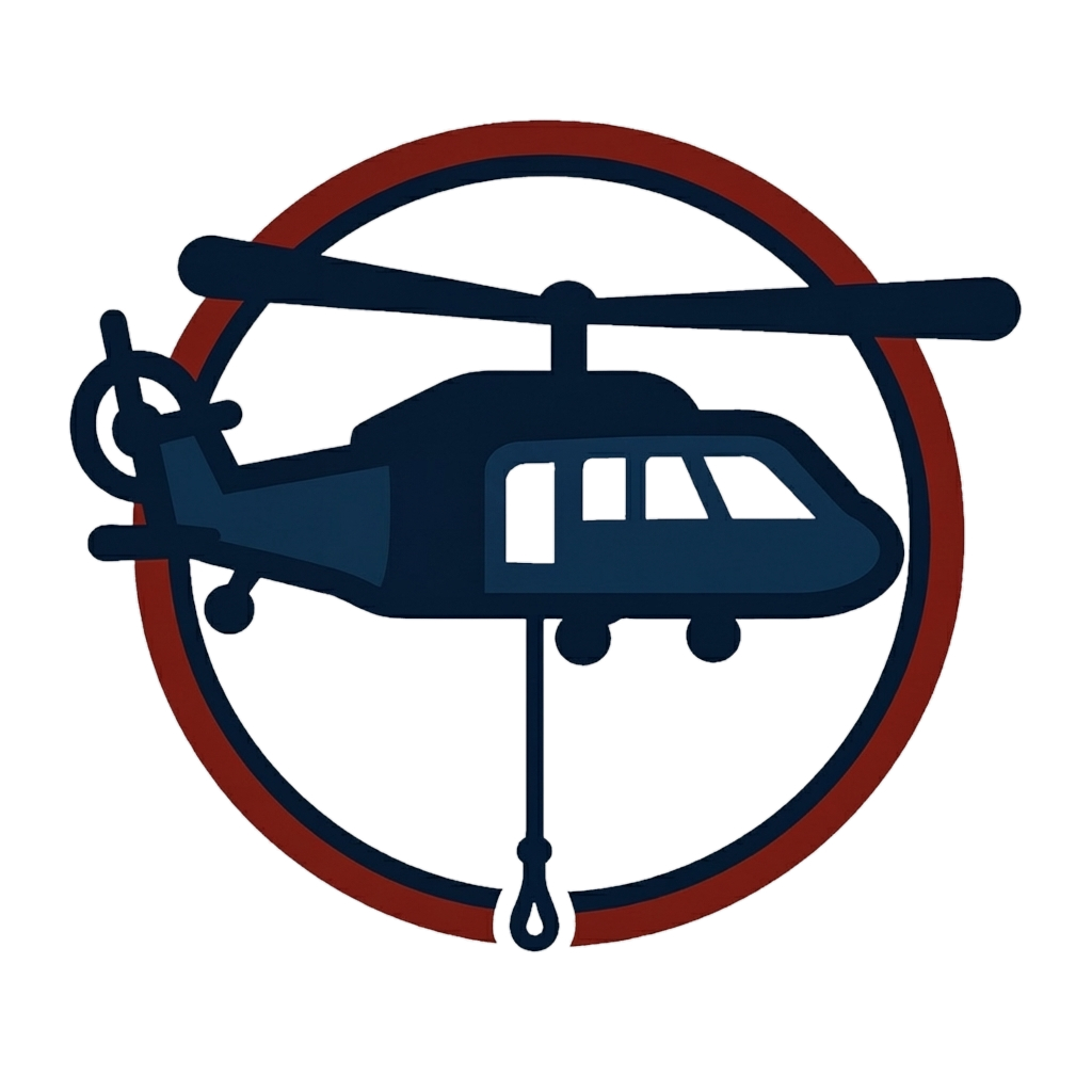 Helicopter rescue operations icon